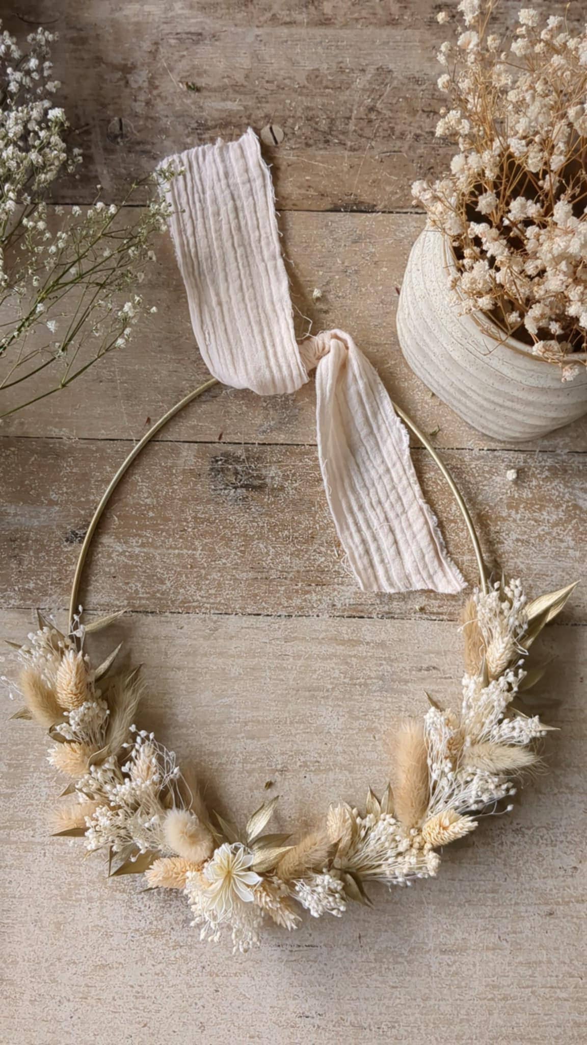 Maison Oline - Wholesale Wreath - Egg-shaped dried flower wall wreath - Easter2