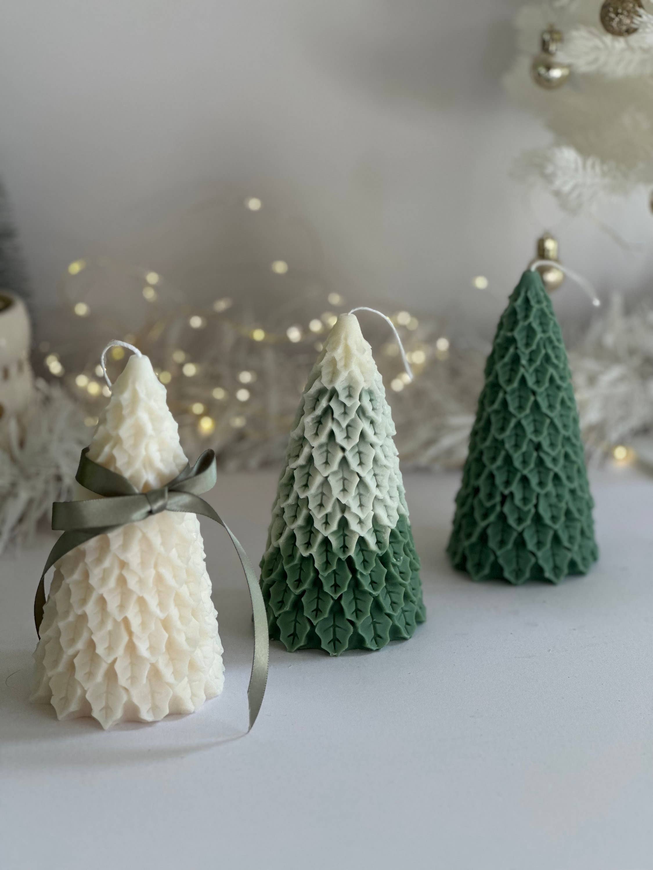 Maison Bohiti - Wholesale Novelty Candle - Soy Wax Large Pine Christmas Tree Candle | Christmas| Pillar1