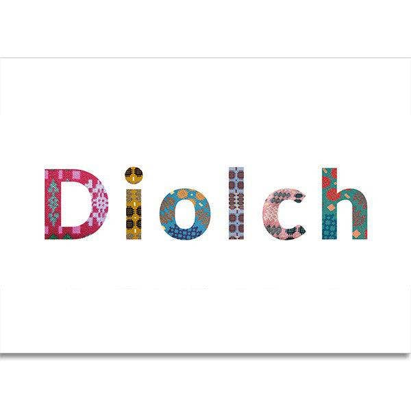 Card - Welsh Tapestry - Diolch - Thank You for wholesale by The Welsh Gift Shop