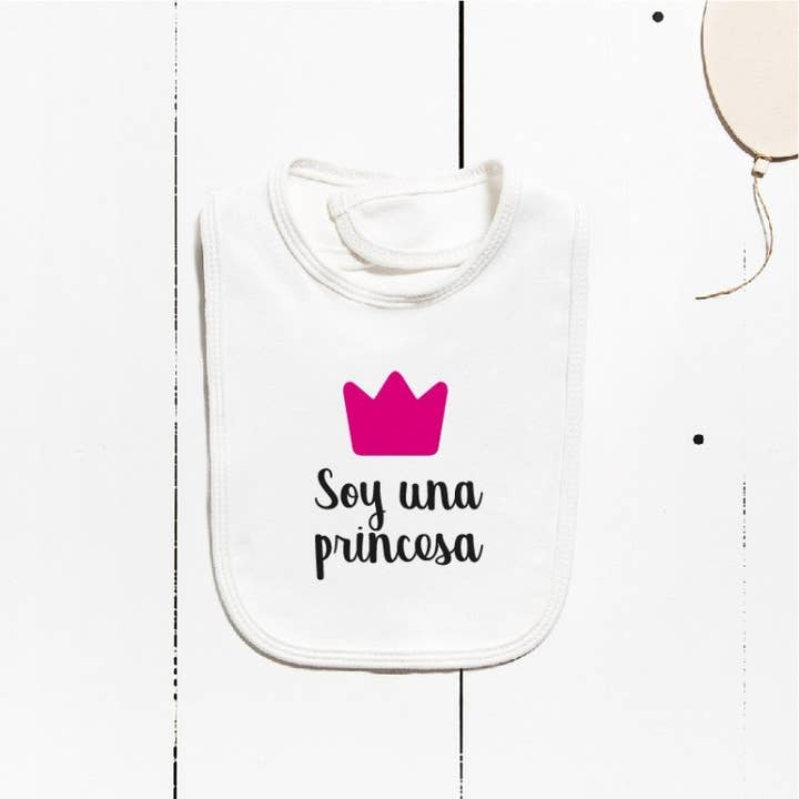 Babero algodón - Soy una princesa para venta al por mayor de Pioshop