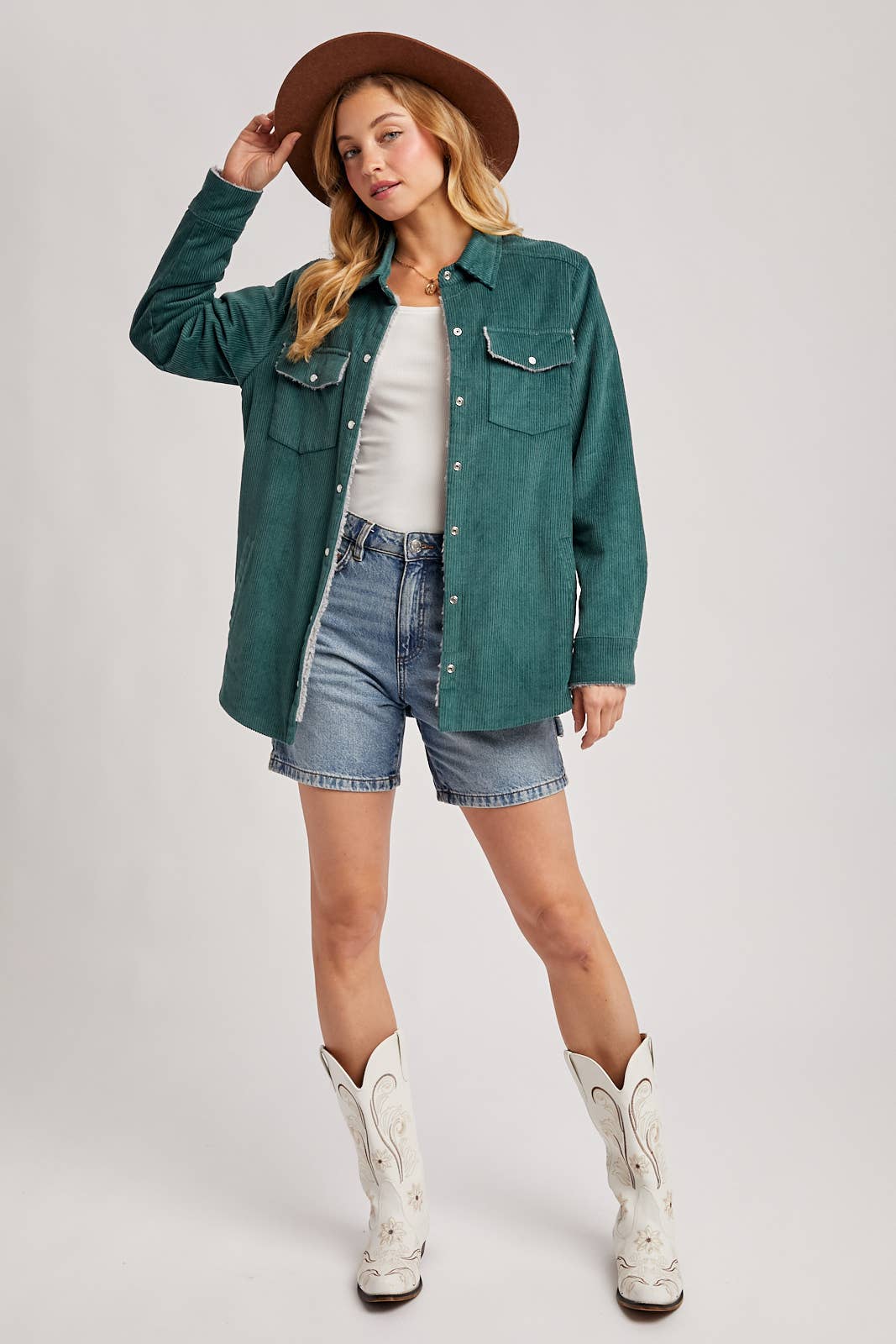 Bluivy - Wholesale Jacket - Women's - CORDUROY SHERPA-LINED JACKET16