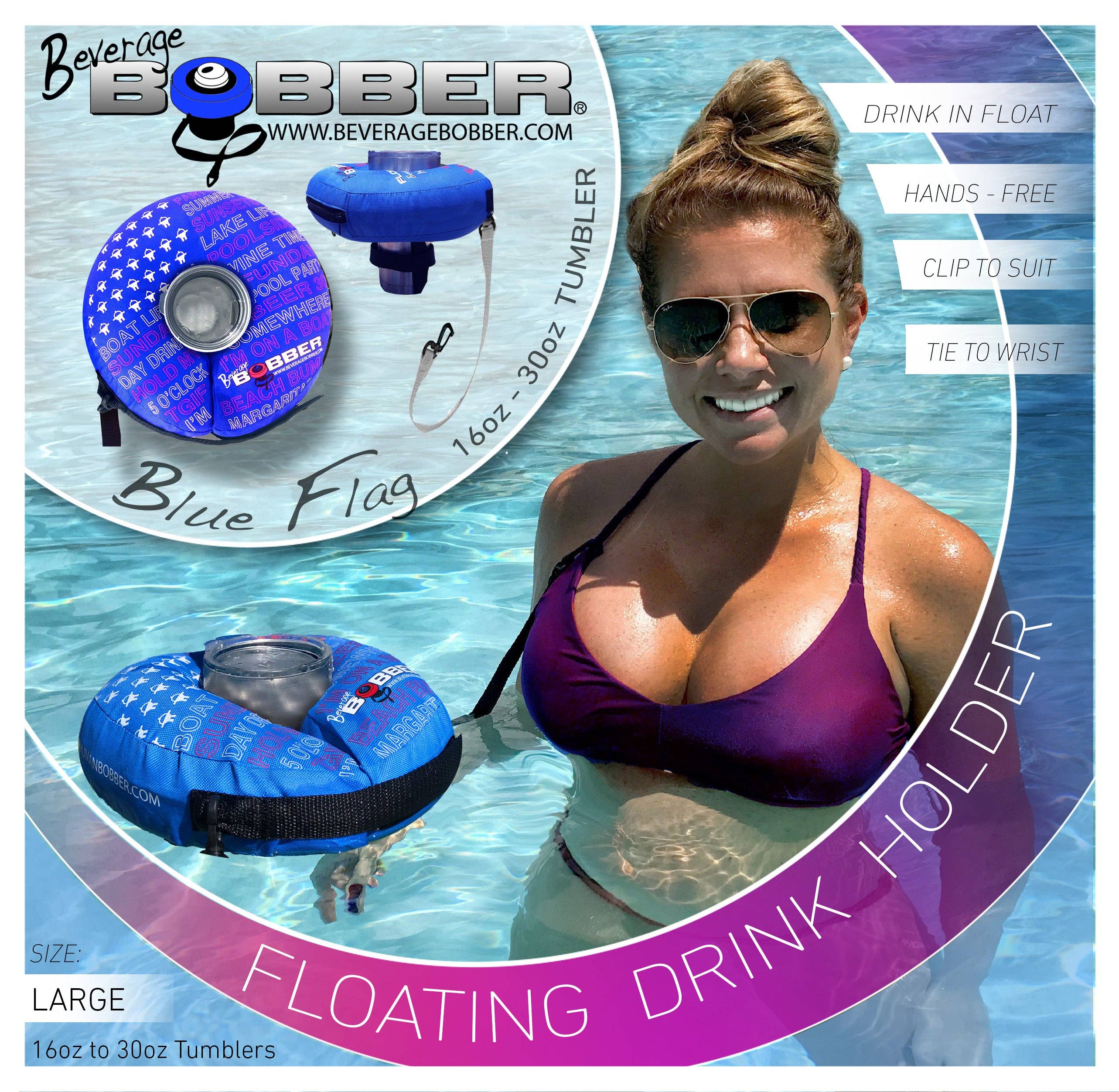 Beverage Bobber - Wholesale Inflatables - BEVERAGE BOBBER - Patented Floating Drink Holder3