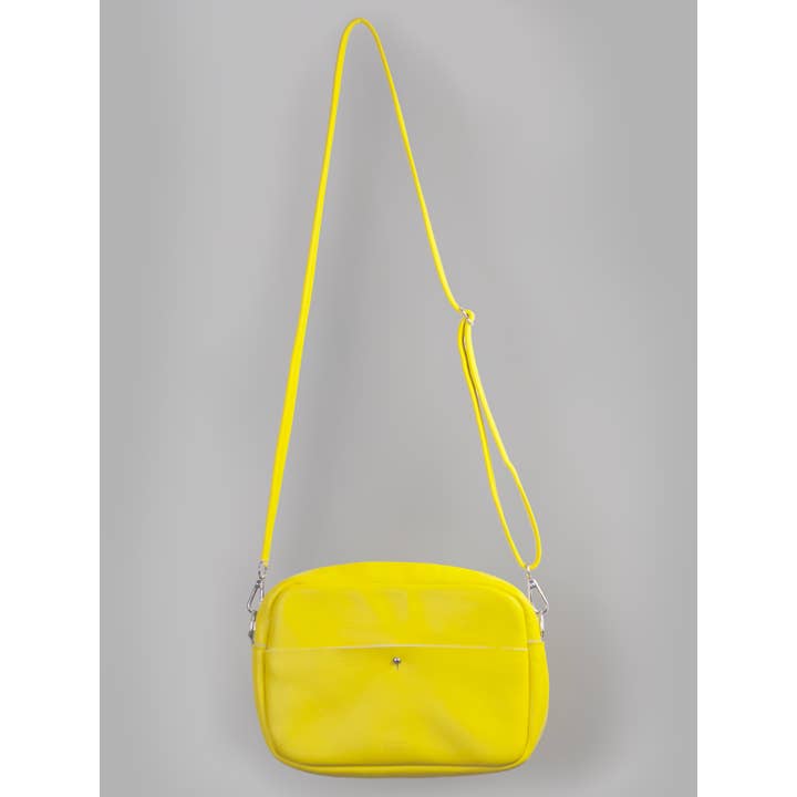 normal Behaviour - Wholesale Crossbody Bag - Women's - Crossbody lined purse in yellow, green, brown and black5
