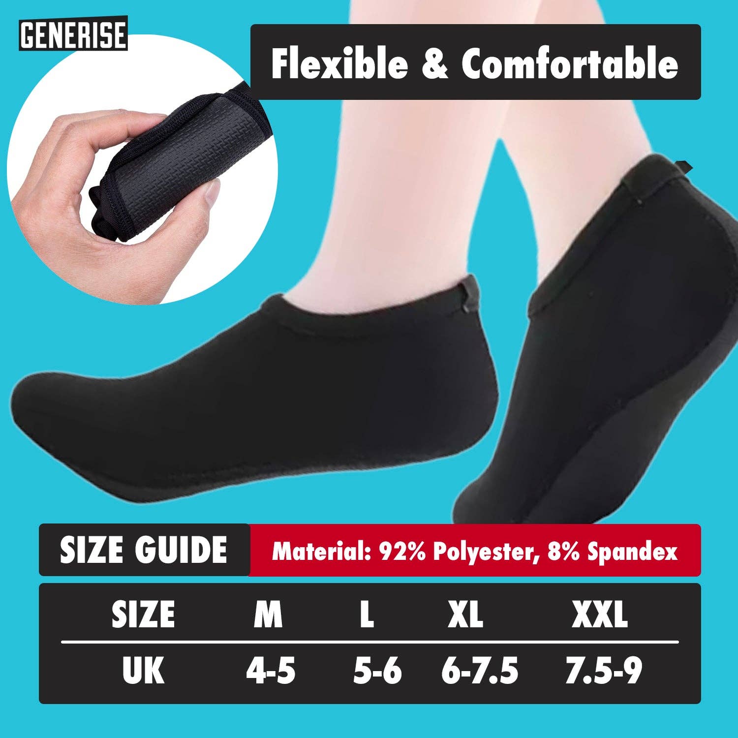 My Wholesale Warehouse - Vente Chaussures d'eau – femme - Generise Chaussures d'eau antidérapantes à séchage rapide - Paire0