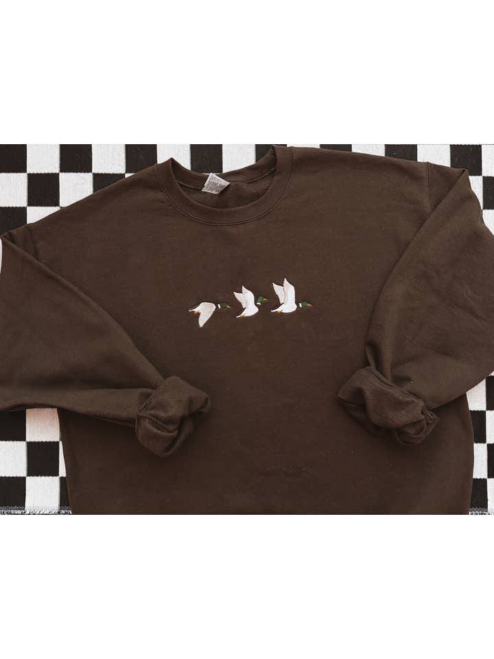 Graphic Tees & Co. - Wholesale Sweatshirt - Unisex - Mallard Duck Embroidered Crewneck | Hunting Sweatshirt3