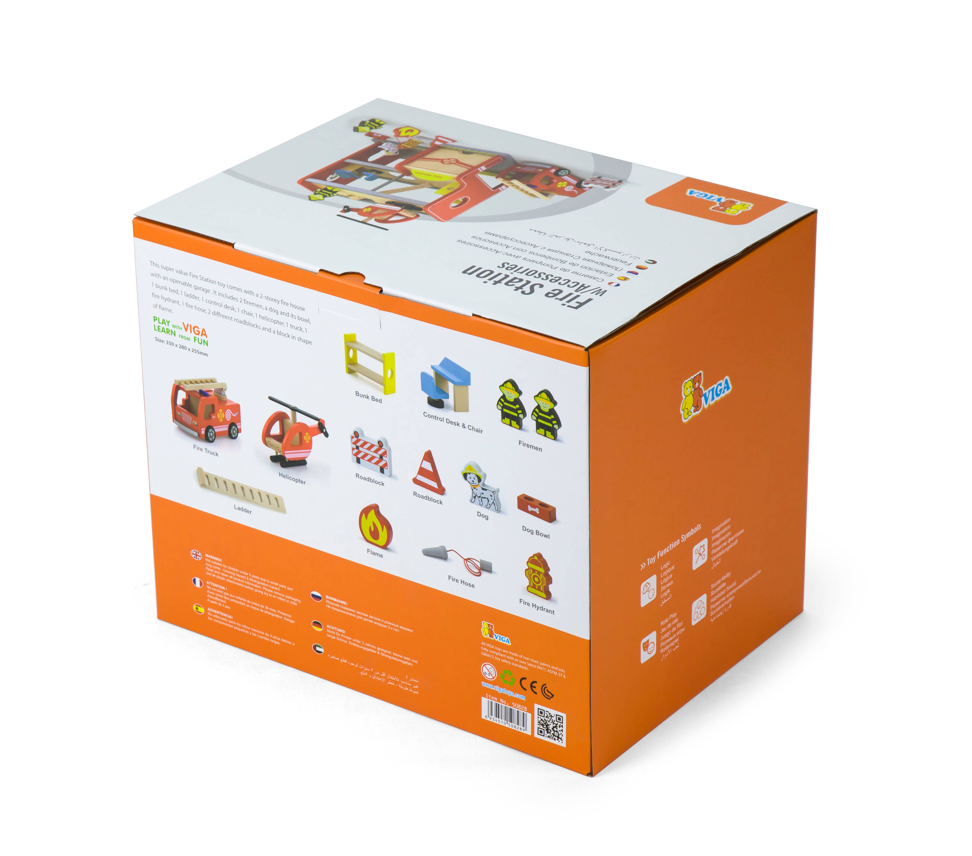 Trade Toys Limited - Wholesale Toy Set - Kids - Viga Fire Station with Accessories7