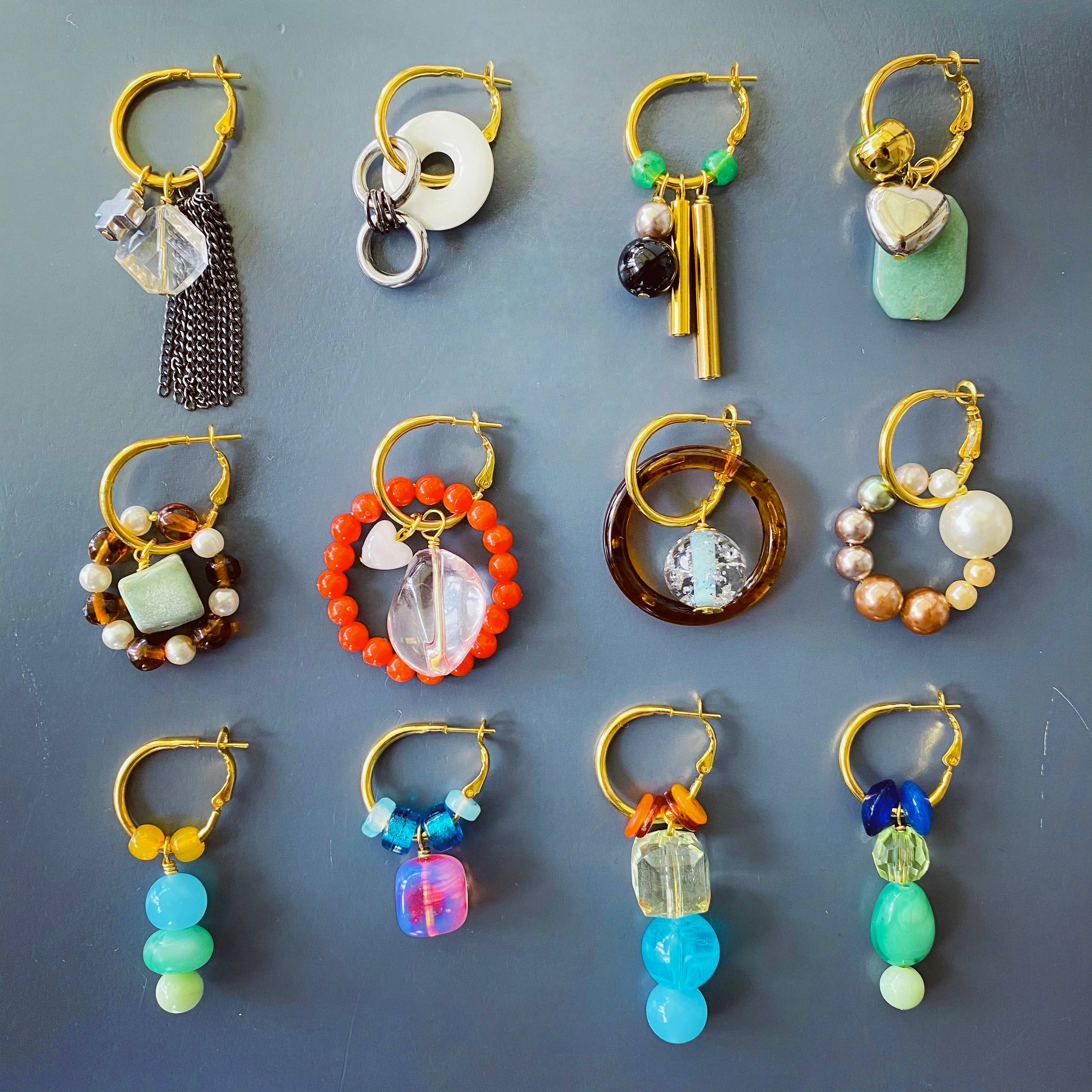 Sur Les Toits De Paris - Wholesale Jewelry Set - Weekly earring kit - upcycling & DIY5