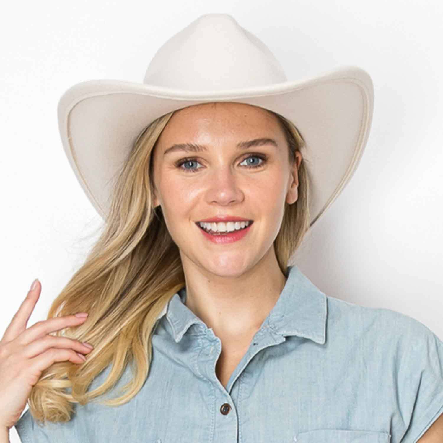 Bella Betty - Wholesale Cowboy Hat - Women's -  Best Seller!!  Premium Vegan felt  Cowboy Hat15