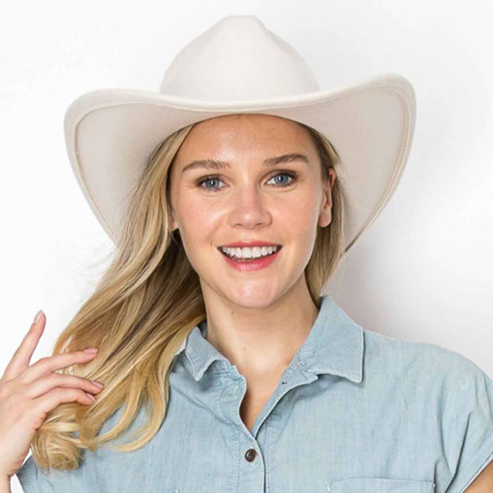 One and Only Accessories - Vente Chapeau de cowboy – femme - CHAPEAU DE COWBOY EN FEUTRE VÉGÉTALIEN19