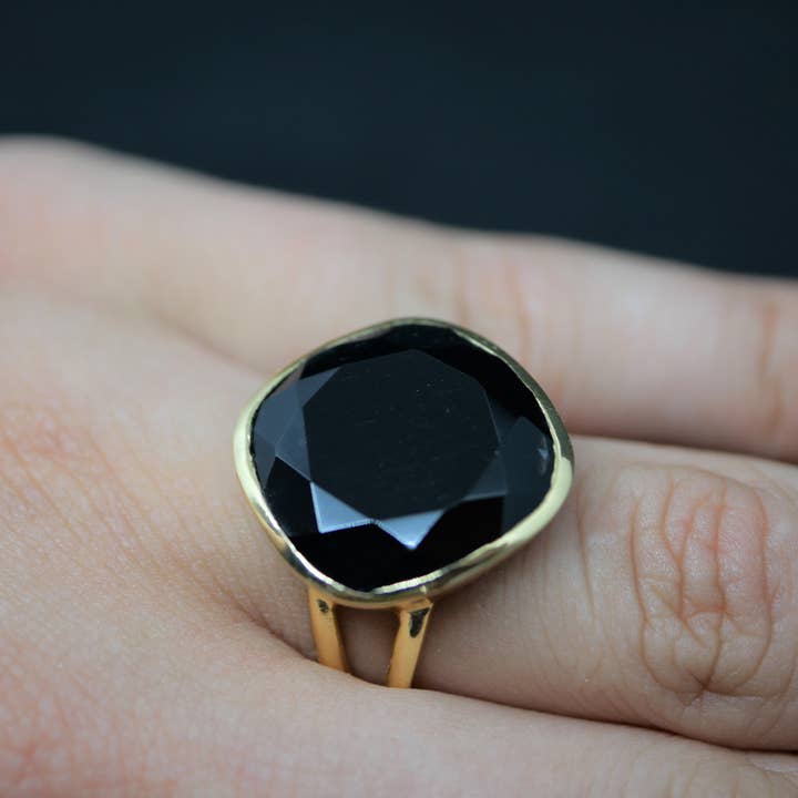 Atelier Leblanc - Wholesale Cocktail/Statement Ring - Elegance Collection Black Onyx