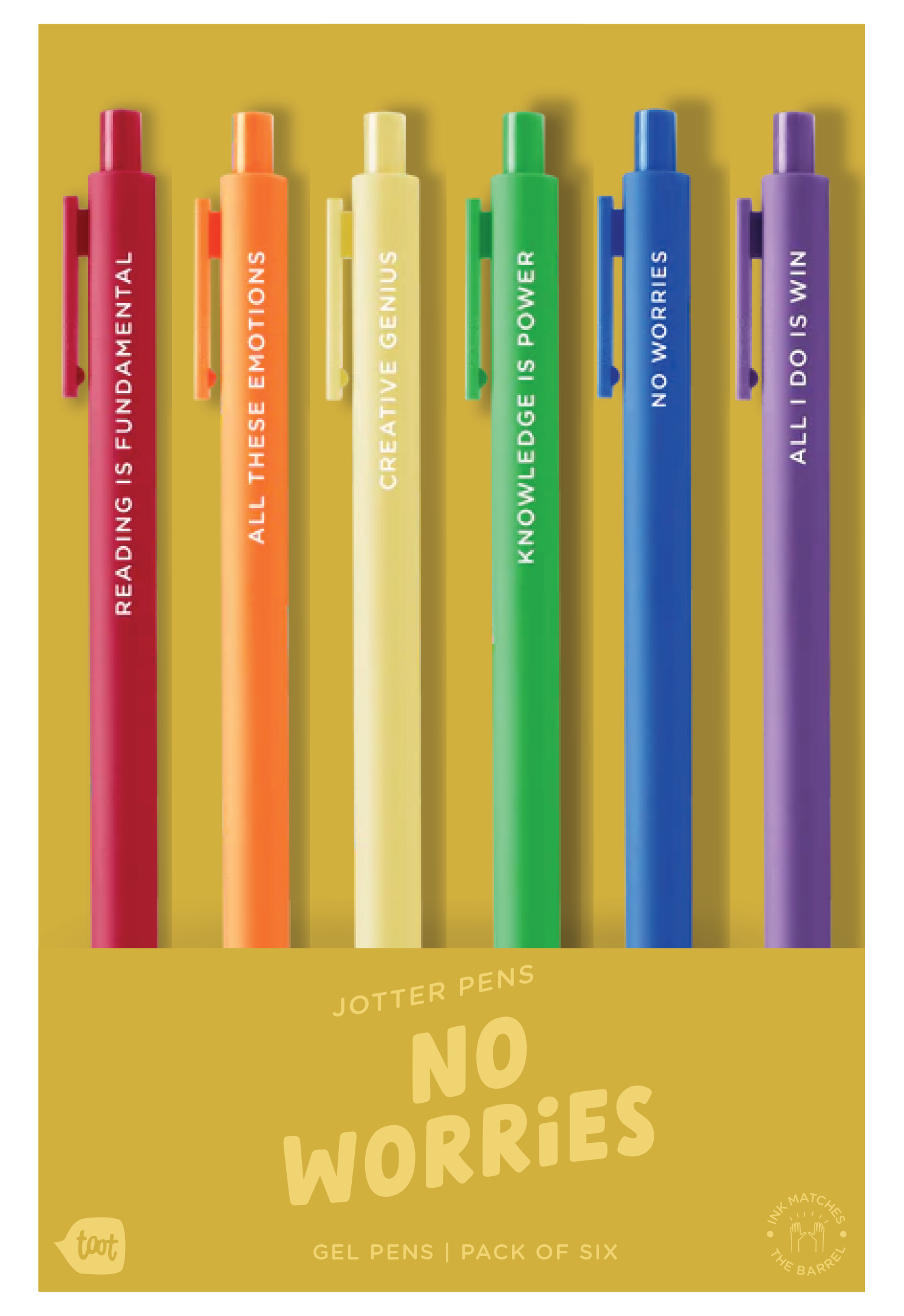 Talking Out of Turn - Wholesale Pen - Jotter Sets - 6 pack (Top Sellers!!)0