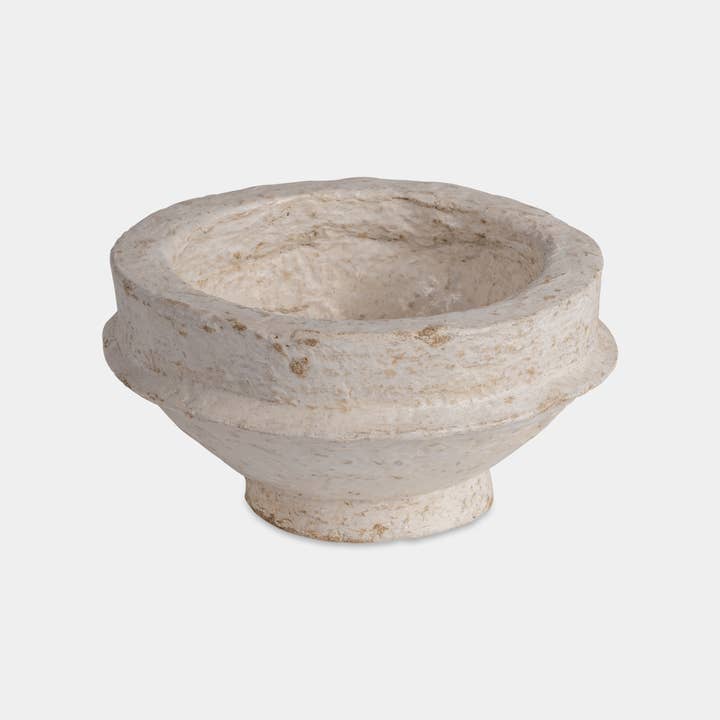 Marble Lotus Original - Wholesale Decorative Plate/Dish/Bowl - Chaand Papermache Bowl (6"x12")1