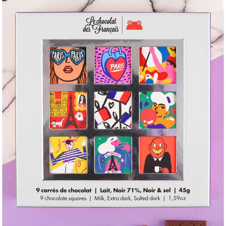 Bazaar Noir UG - Wholesale Chocolate Box - Chocolate - 45g "Chocolate Box - 9 pieces"2