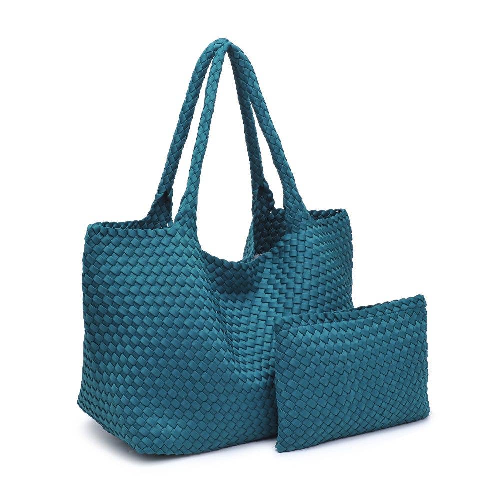 Sol and Selene – Großhandel Tragetasche – Damen – Große gewebte Neopren-Tasche "Sky's The Limit"61