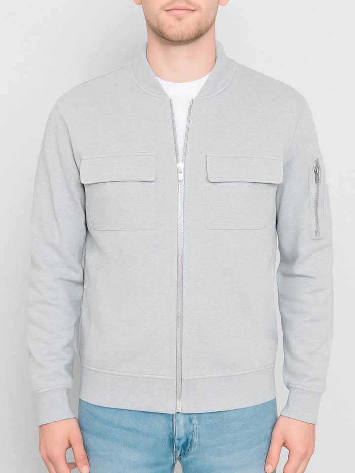 WEIV - Wholesale Jacket - Men's - Two Chest Pocket Full Zip Jacket2