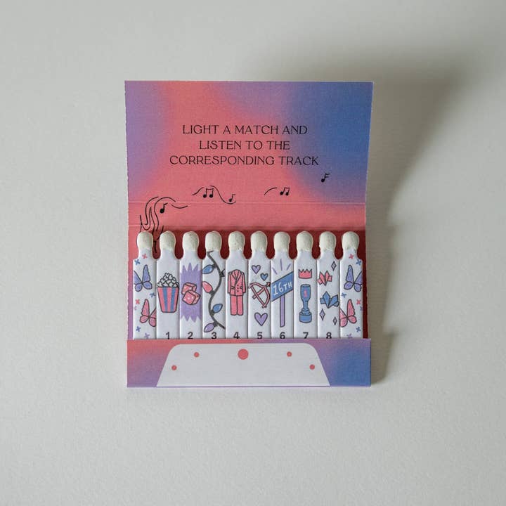 Lindy Stark Designs - Wholesale Matches - Miss Americana Matchbook2