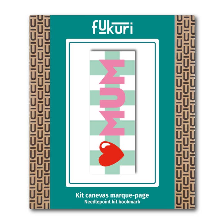 Kit Canevas - DIY - marque-page Love Mum pour la vente par Fukuri