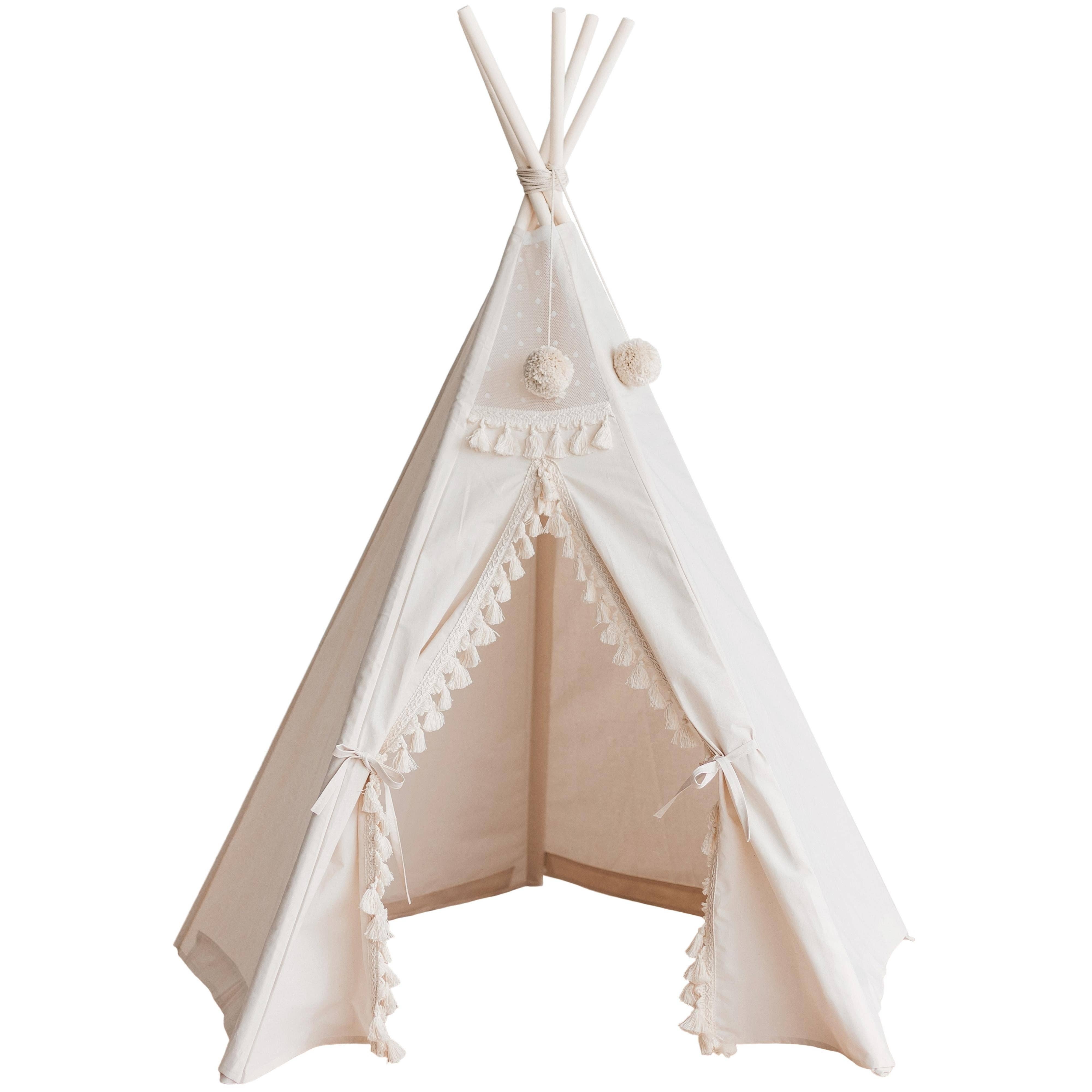 MINICAMP - Wholesale Tent - Kinderen - MINICAMP Boho kindertipi met kwastjes1