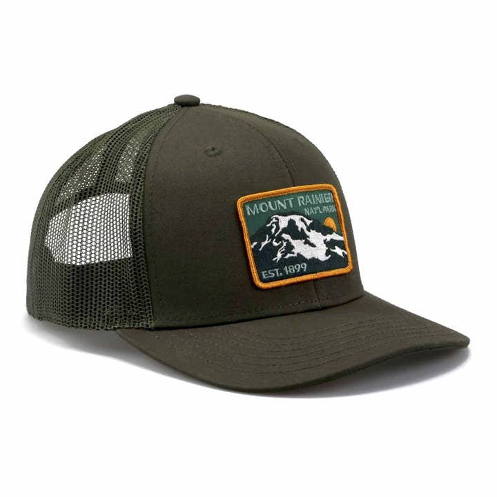 Rainier Watch Supply Co - Wholesale Trucker Hat - Unisex - Mount Rainier National Park Est 1899 Trucker Cap2