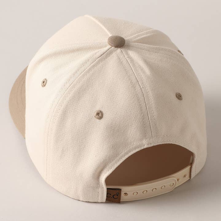 Fashion City - Wholesale Baseball cap – Unisex - Vintage Cowboy Embroidery Two Tone Baseball Cap8