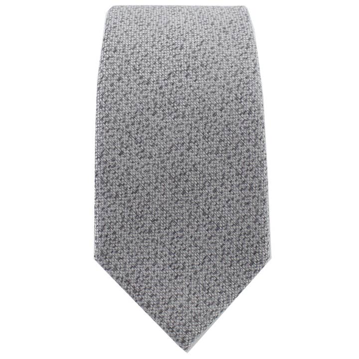 Silver & Charcoal Heather Tie for wholesale by DIBI
