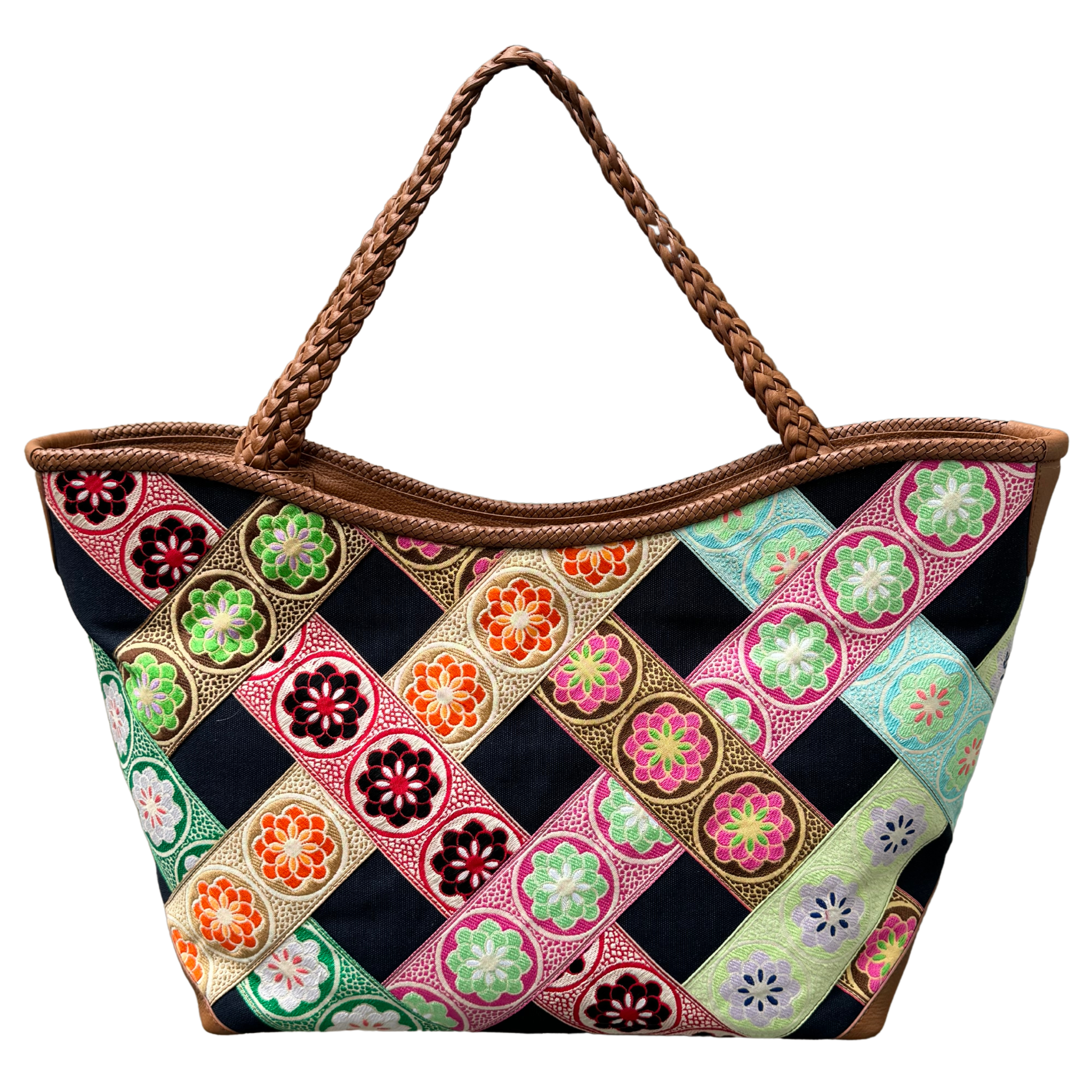 Hadley Pollet - Wholesale Tote Bag - Women's - Large Navy Zinnia Departure Tote1