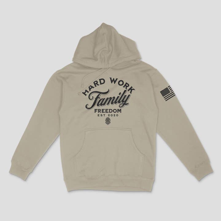 Harte Arbeit, Familie und Freiheit für den Großhandel von Raise The Standard