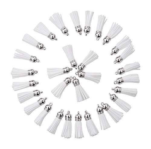 Mandala Crafts – wholesale Craft supplies – Mandala Crafts Faux Leather Suede Tassel with Loop for Keychains, Jewelry Making, Bookmarks, Books, Gifts, Pillows10