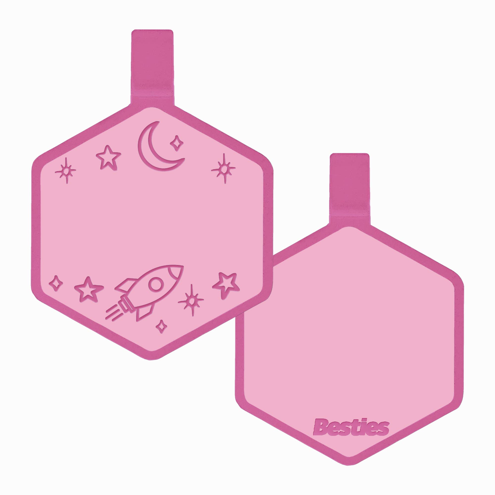 Besties Pets - Wholesale Pet Identification Tag - Dog - Space Cadet Silicone Dog ID Tag9