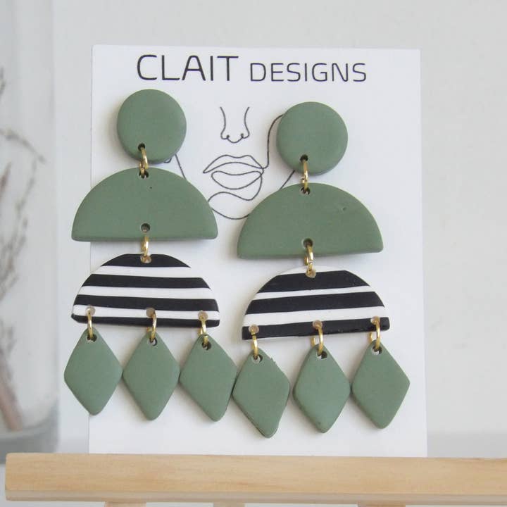 Lucy Vert olive pour la vente par Clait Designs