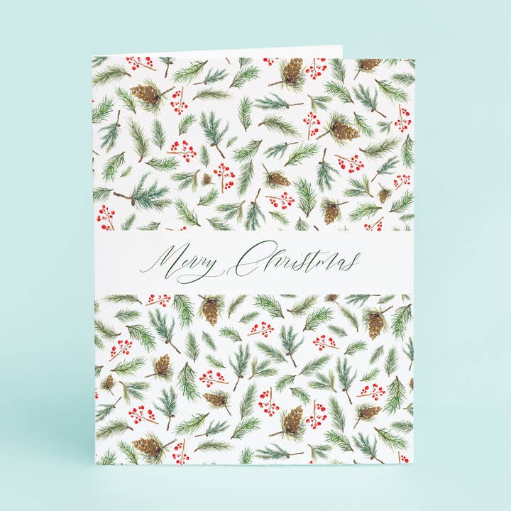 Pine Needle Merry Christmas for wholesale by Taylor Paladino