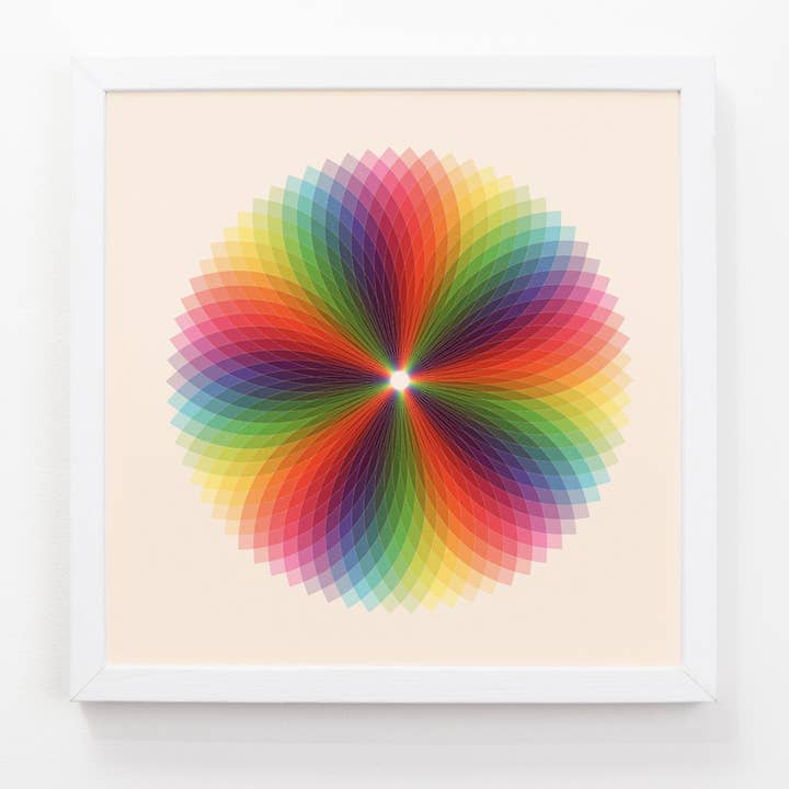 Colour Wheel Art Print for wholesale by Evermade