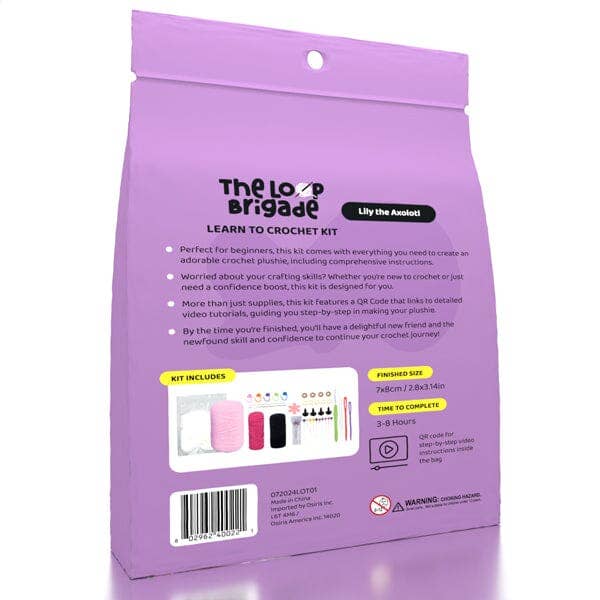 Showcase - Wholesale DIY Craft Kit - The LOOP Brigade: DIY Mini Crochet Kit - Lily the Axolotl3