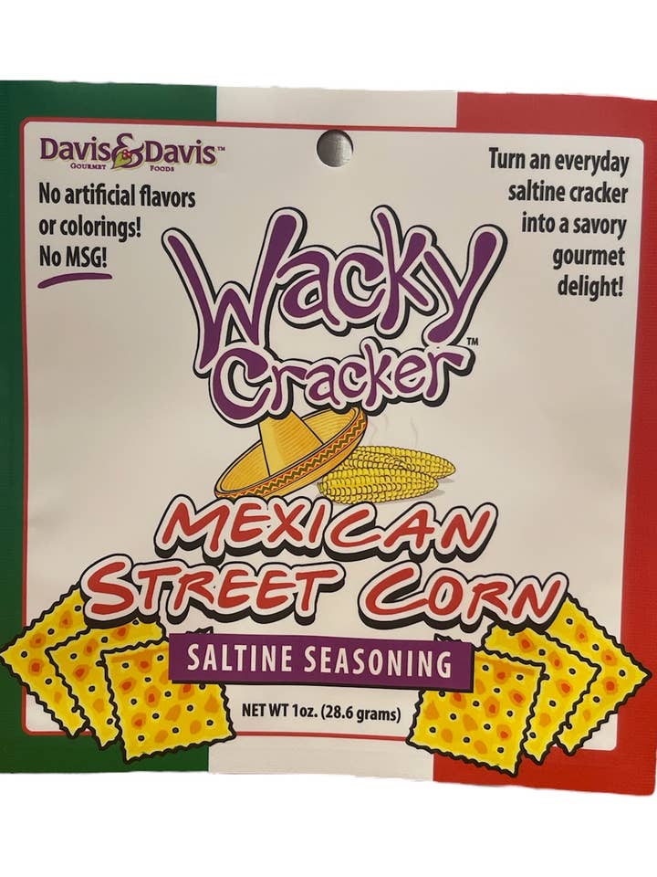 Mexican Street Corn Wacky Cracker Seasoning voor wholesale door Davis & Davis Gourmet Foods