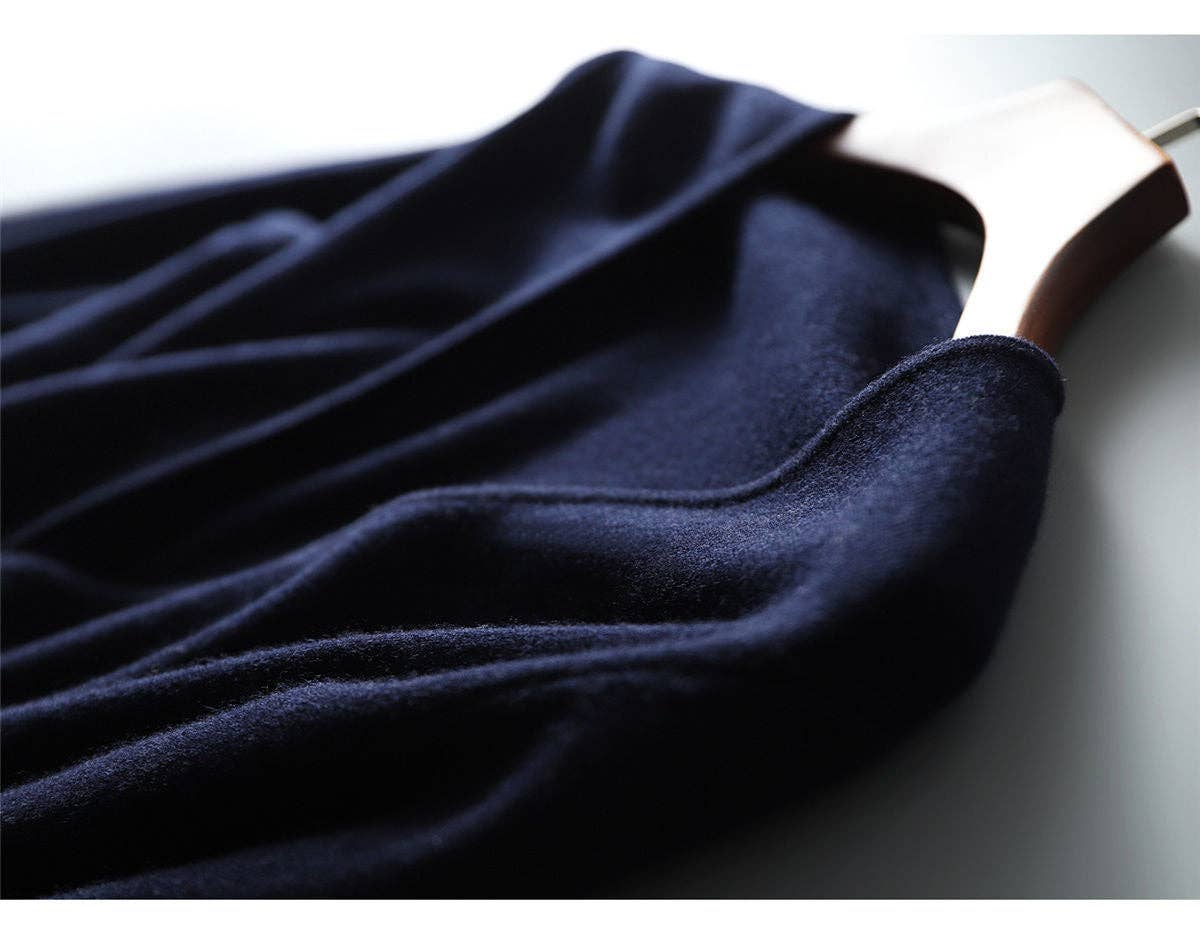 Marayn - Wholesale Dress - Women's - Wrap Knit Dress Chic Korean Style for Fall7