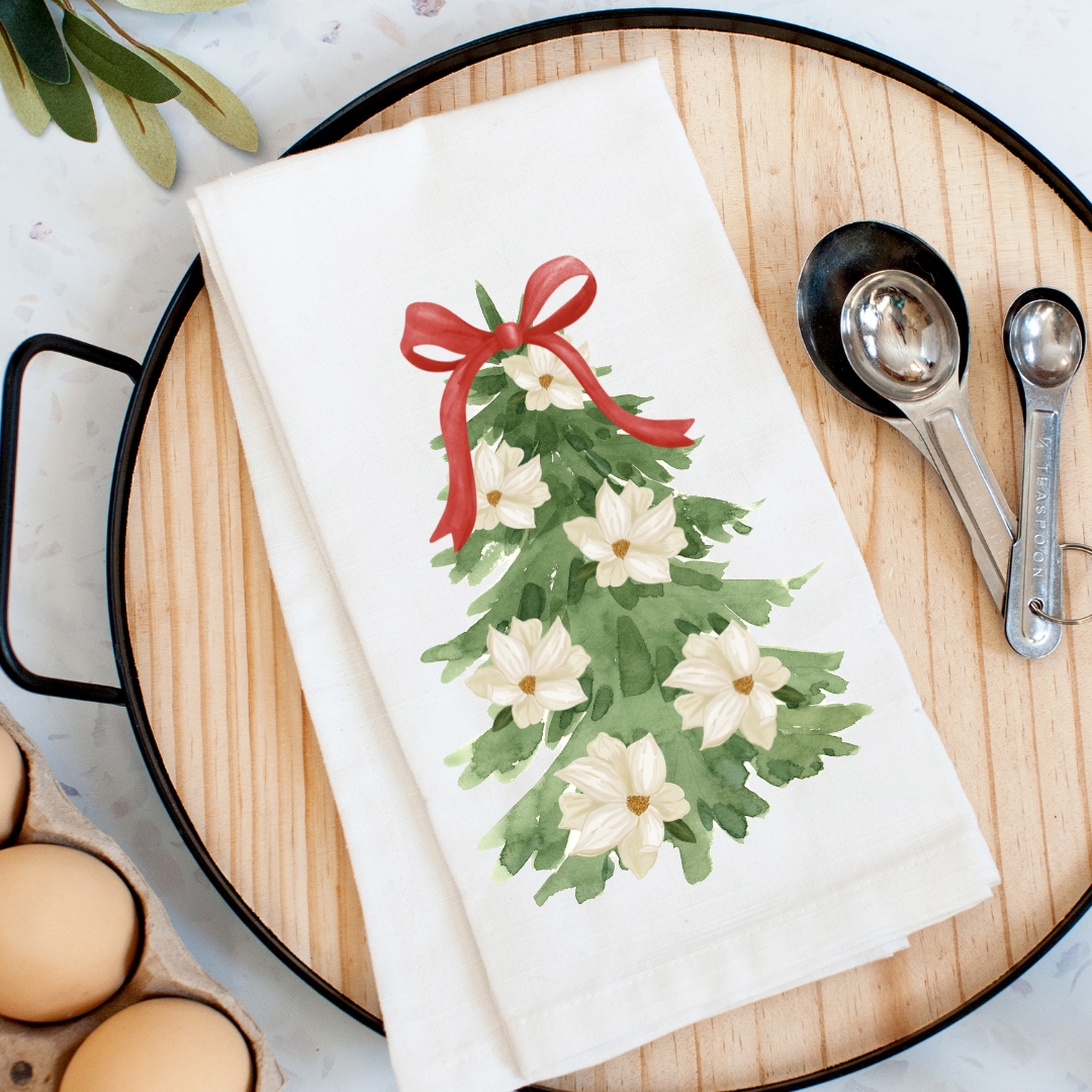 Pelican Provision Co. - Wholesale Tea Towel - Magnolia Tree Kitchen Towel0