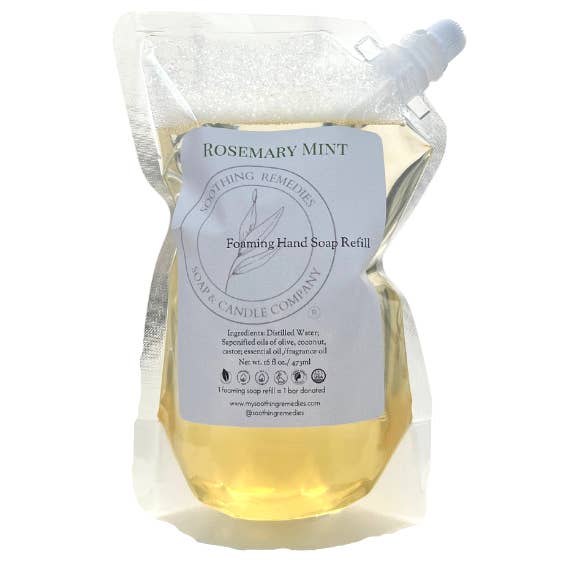 Foaming Hand Soap Refill for wholesale by Soothing Remedies Soap and Candle Company