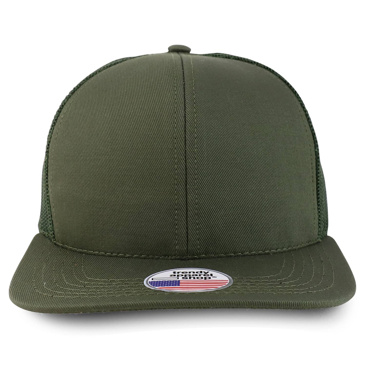 Trendy Apparel Shop - Wholesale Snapback pet - Uniseks - Gemaakt in de VS Gestructureerde platte Snapback Mesh-achterkant met 6 panelen13