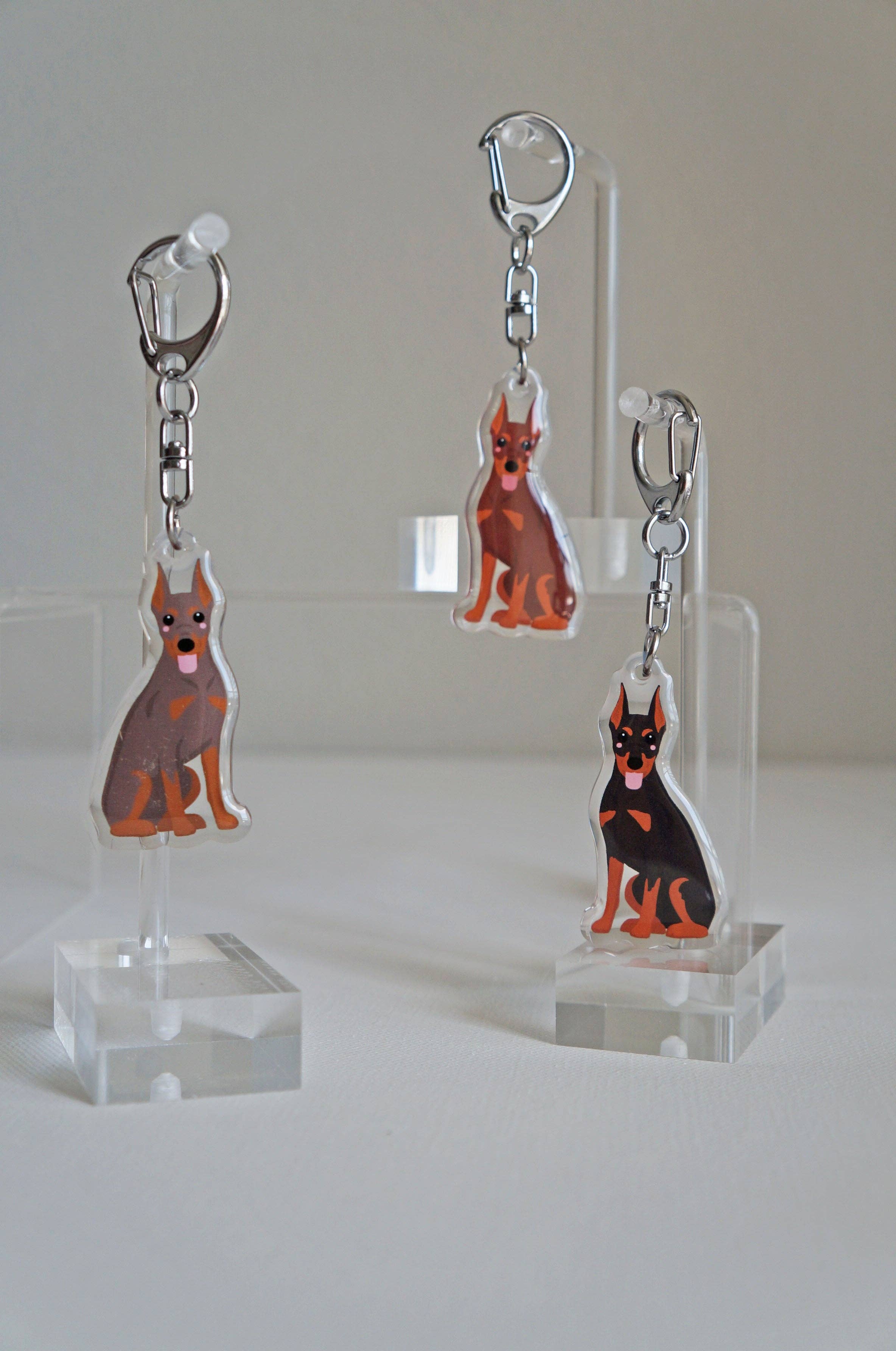 kiwi & WILLOW - Wholesale Keychain - Unisex - Doberman Epoxy Keychain6