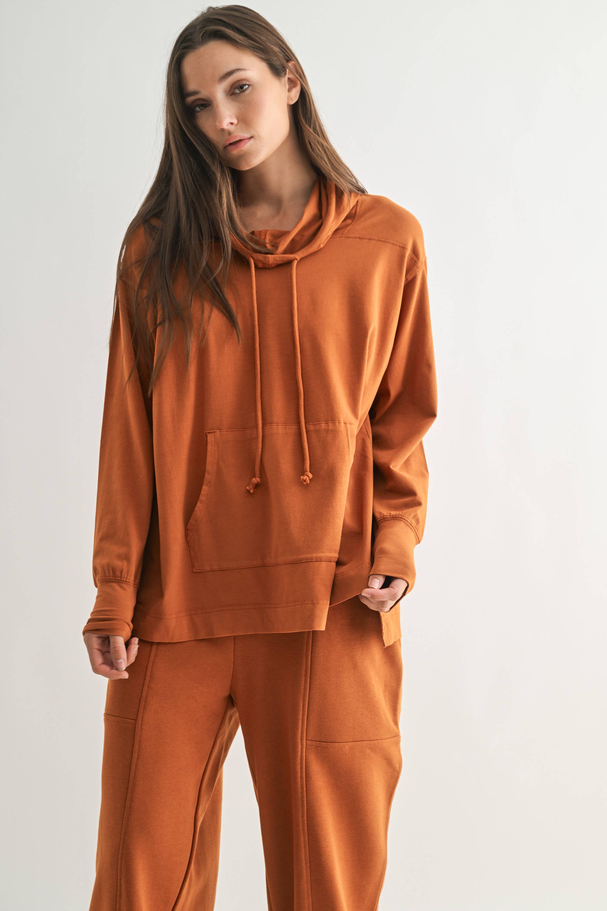 Mono B - Wholesale Hoodie - Women's - Fieldstone Pima Cotton Hoodie0