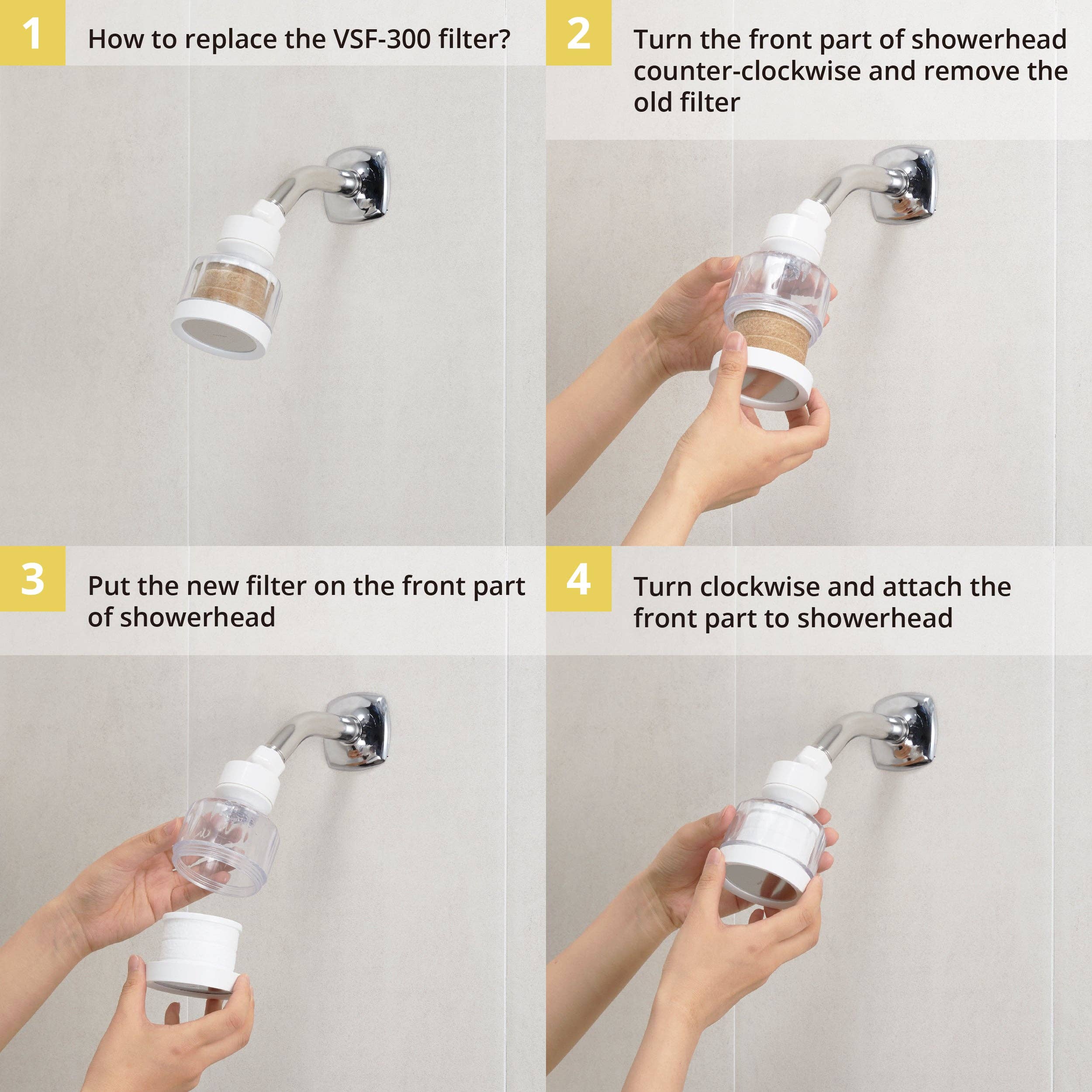 VitaPure America - Wholesale Water Filter - VitaPure ES330 Vitamin C Fixed Showerhead Filter7