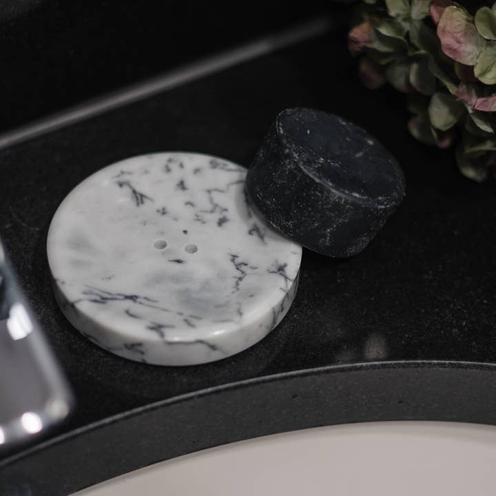 Croll & Denecke - Wholesale Bath Soap Dish - Soap dish made of genuine dark marble - chic eco design4