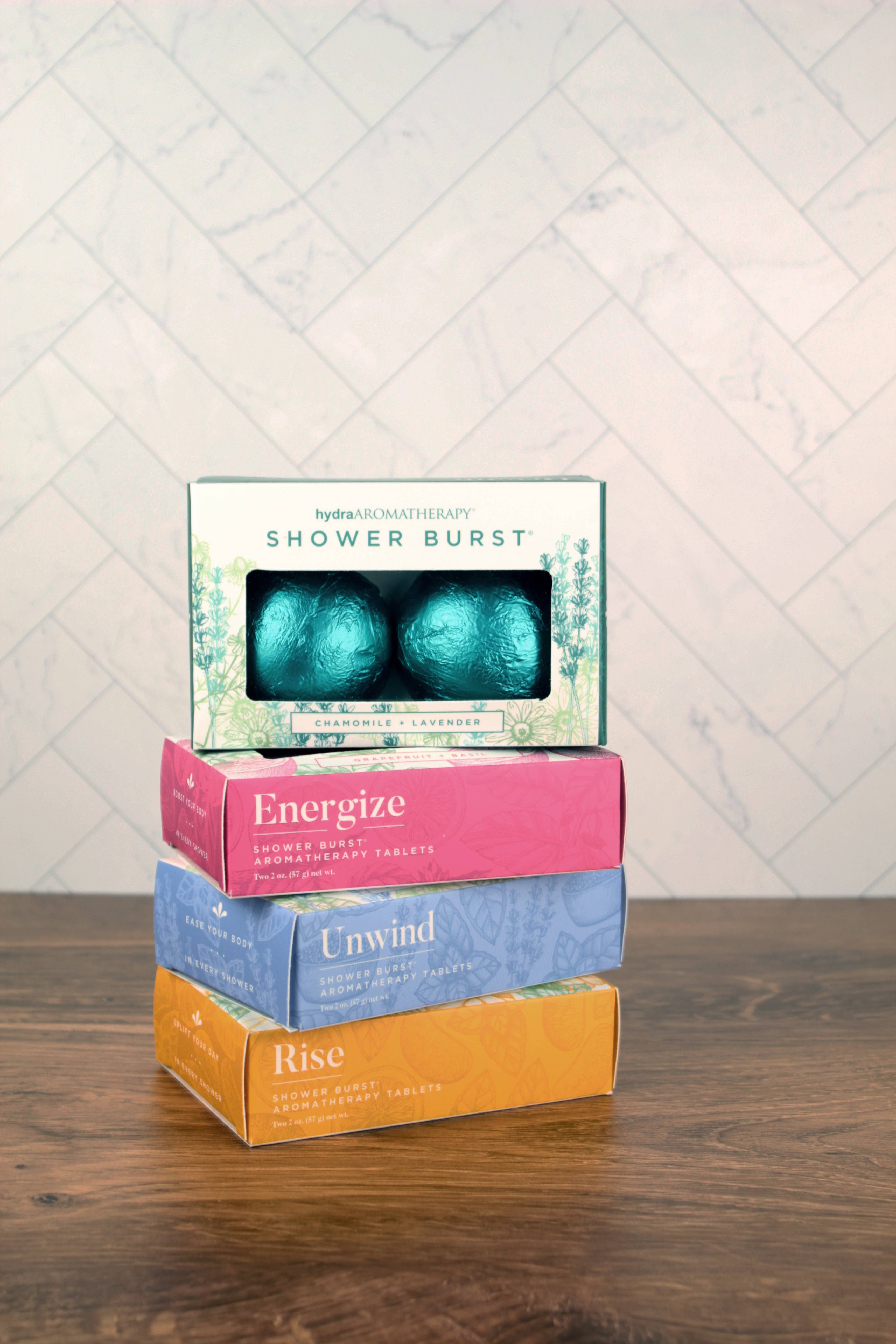 hydra - Wholesale Shower Steamer/Bomb - Shower Burst® Duo in Unwind4