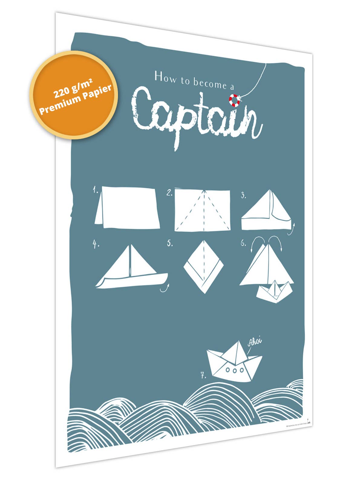 Close Up GmbH - Wholesale Art Print - How to become a captain art print, Janette 40 x 30 cm3