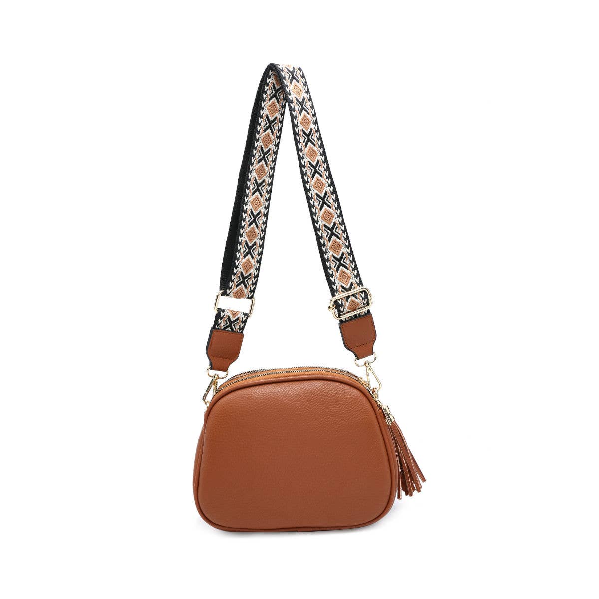 Papaya Fashion Ltd – wholesale Crossbody bag – Women's – B23007 Cross Body Handbag with three zip top sections12