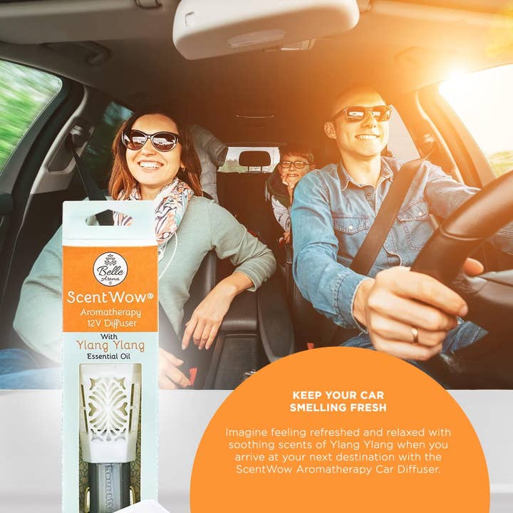 Belle Aroma® - Vente Désodorisant pour voiture – unisexe - Diffuseur ScentWow® 12 V - Huile essentielle d'ylang-Ylang blanche6
