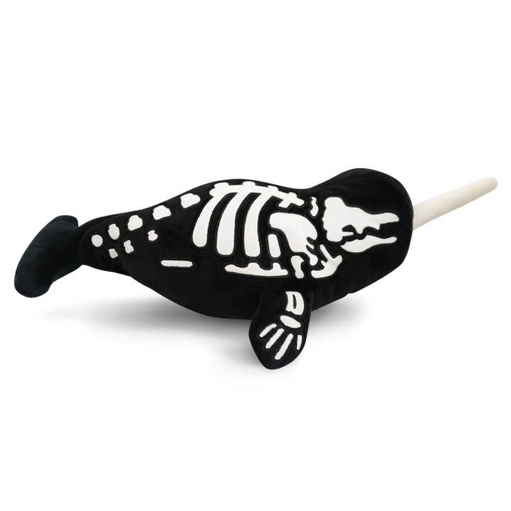 Womple Studios - Wholesale Stuffed/Plush Toy - Kids & Baby - AquaGlows Narwhal Reversible Glow in the Dark Plush1