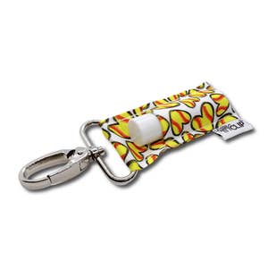 10 Pieces Chapstick Keychain Holder Lip Balm Holder Keychain Clip on Sleeve  Colorful Chapstick Pocket Keychain Bag Accessories for Women