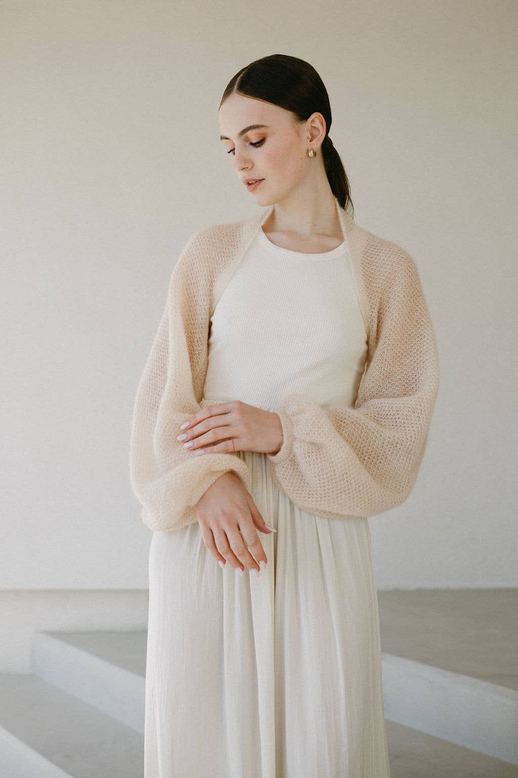 WOOL HOUSE – wholesale Wrap – Women's – Bridal Cover up Bolero Shawl / ELIZABETH23