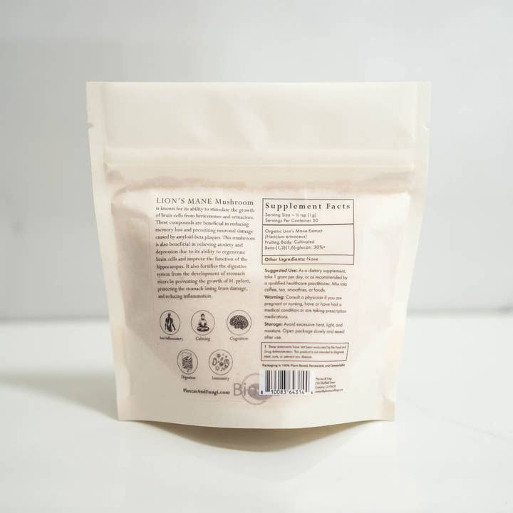 Plantae & Fungi - Wholesale Protein/Superfood Powder - Lion's Mane Mushroom Powder